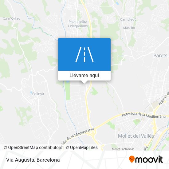 Mapa Via Augusta