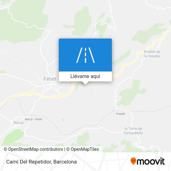 Mapa Camí Del Repetidor