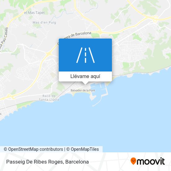 Mapa Passeig De Ribes Roges