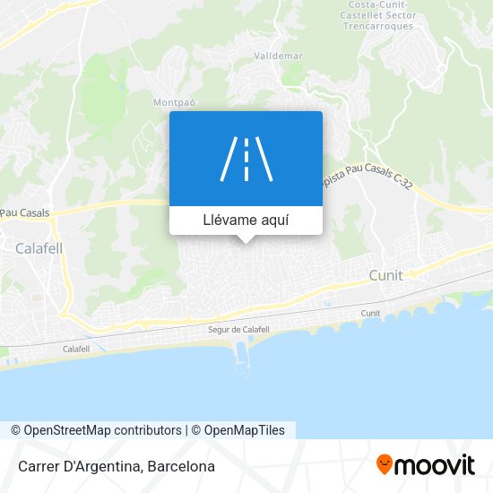Mapa Carrer D'Argentina
