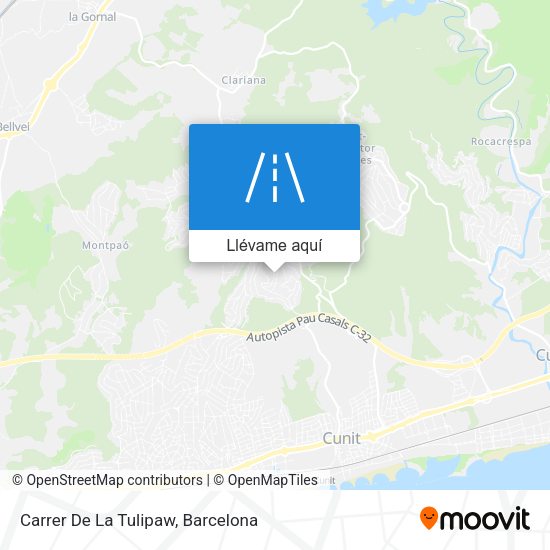 Mapa Carrer De La Tulipaw