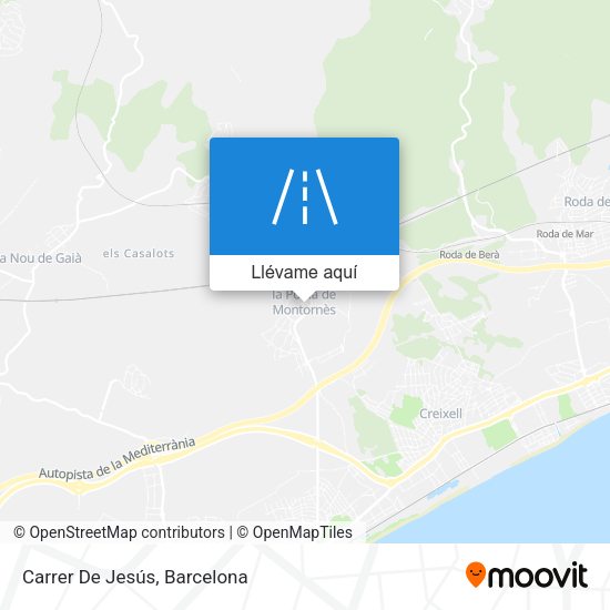 Mapa Carrer De Jesús