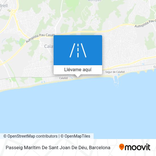 Mapa Passeig Marítim De Sant Joan De Déu