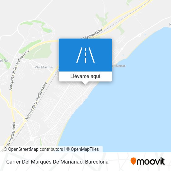 Mapa Carrer Del Marquès De Marianao