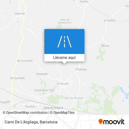 Mapa Camí De L'Argilaga