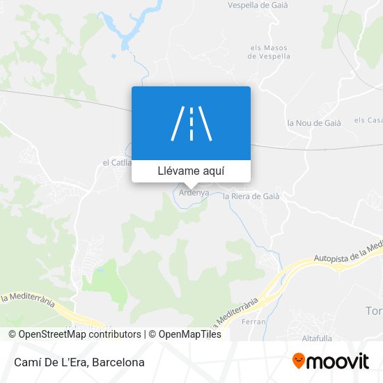 Mapa Camí De L'Era