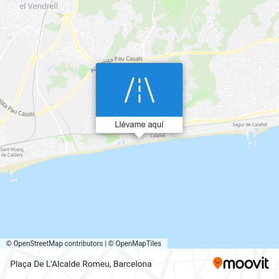 Mapa Plaça De L'Alcalde Romeu