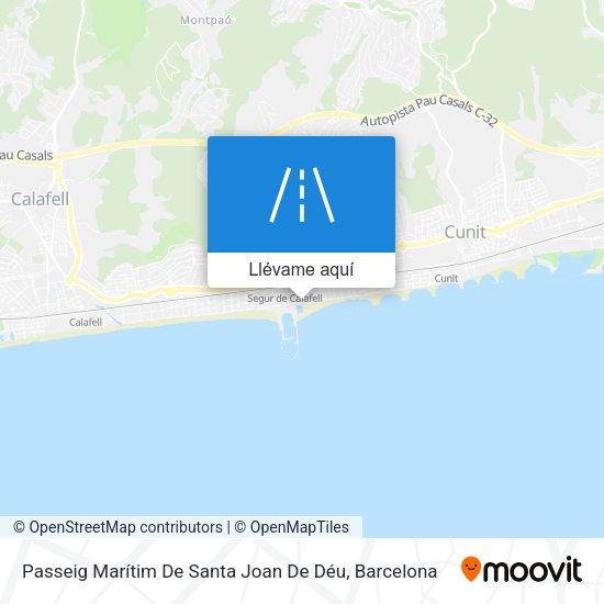 Mapa Passeig Marítim De Santa Joan De Déu