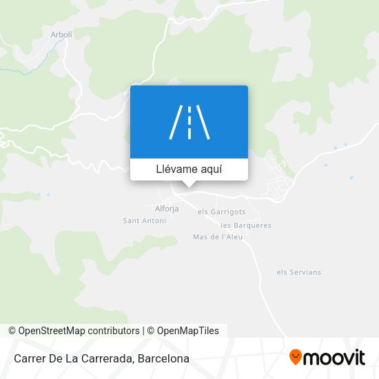 Mapa Carrer De La Carrerada