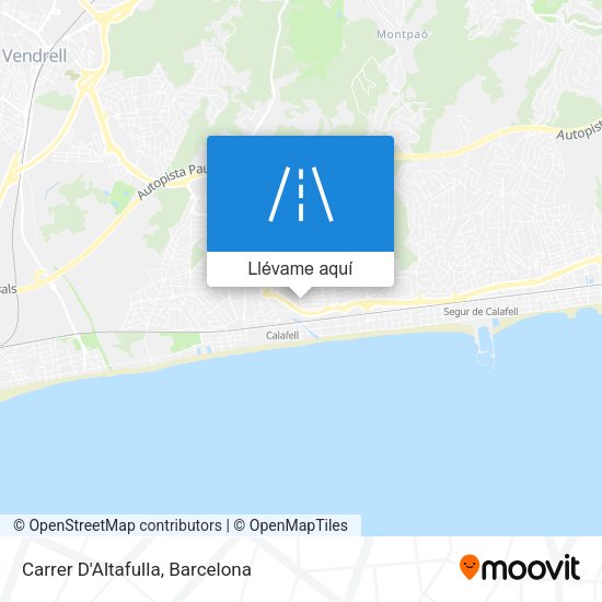 Mapa Carrer D'Altafulla
