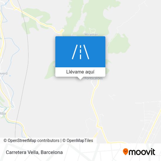 Mapa Carretera Vella