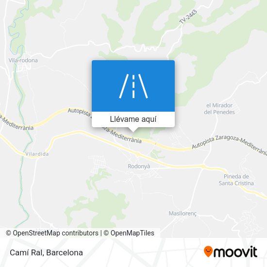 Mapa Camí Ral