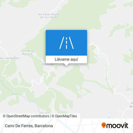 Mapa Camí De Ferràs