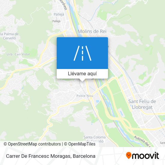 Mapa Carrer De Francesc Moragas