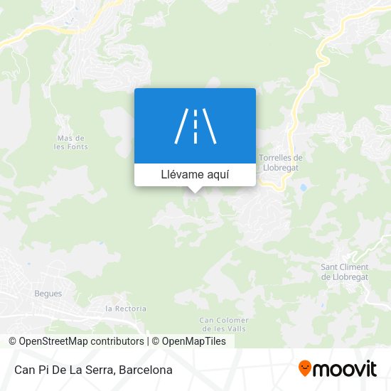 Mapa Can Pi De La Serra