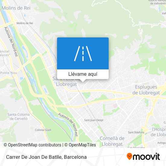 Mapa Carrer De Joan De Batlle