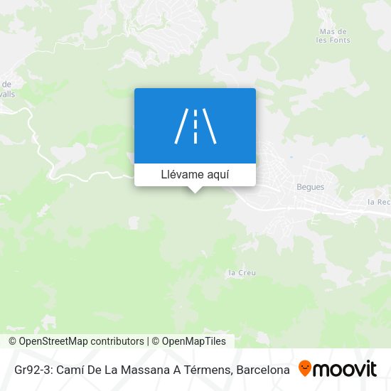 Mapa Gr92-3: Camí De La Massana A Térmens