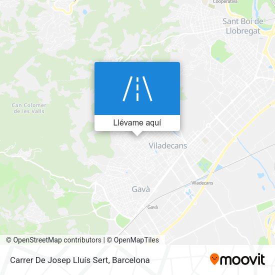 Mapa Carrer De Josep Lluís Sert