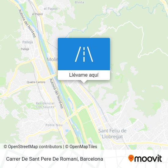 Mapa Carrer De Sant Pere De Romaní