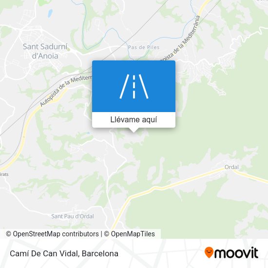Mapa Camí De Can Vidal