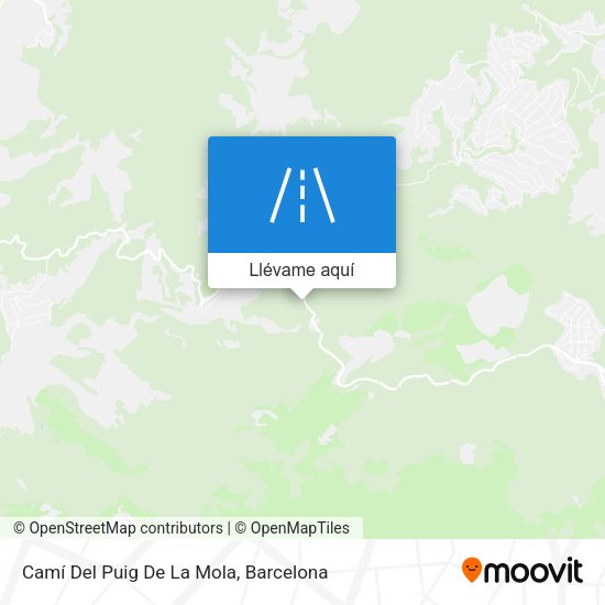 Mapa Camí Del Puig De La Mola