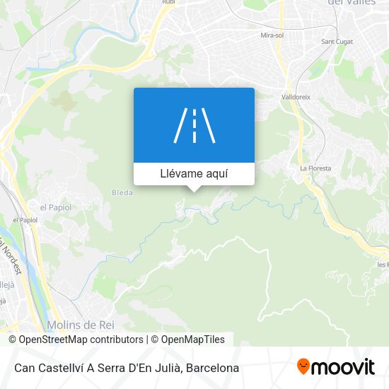 Mapa Can Castellví A Serra D'En Julià