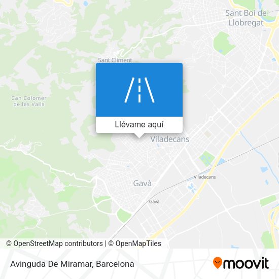 Mapa Avinguda De Miramar