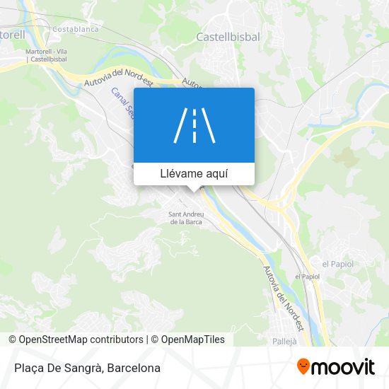 Mapa Plaça De Sangrà