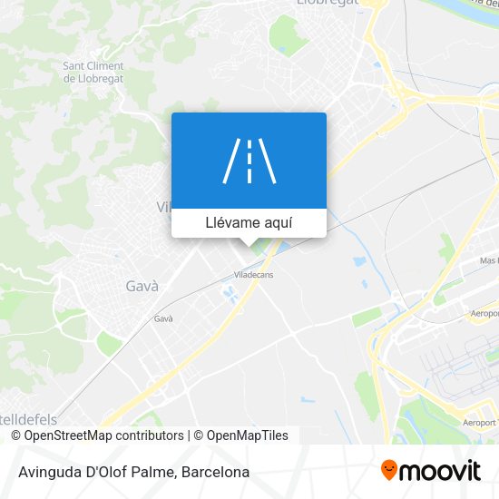 Mapa Avinguda D'Olof Palme