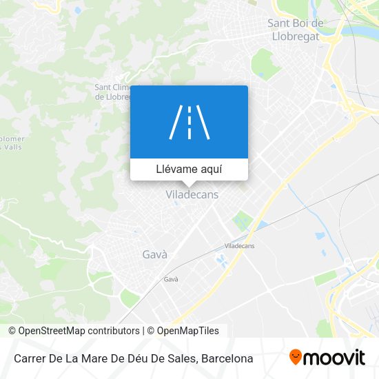 Mapa Carrer De La Mare De Déu De Sales