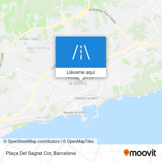 Mapa Plaça Del Sagrat Cor