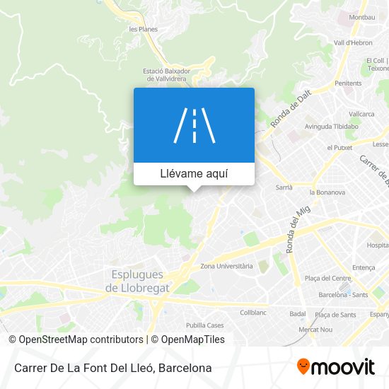 Mapa Carrer De La Font Del Lleó