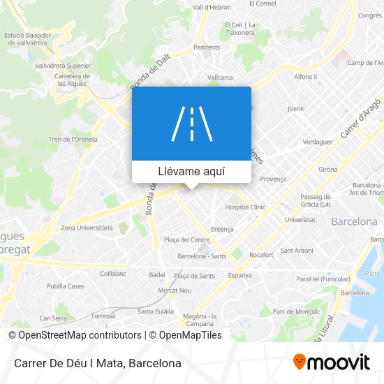 Mapa Carrer De Déu I Mata