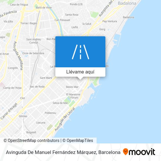 Mapa Avinguda De Manuel Fernández Márquez