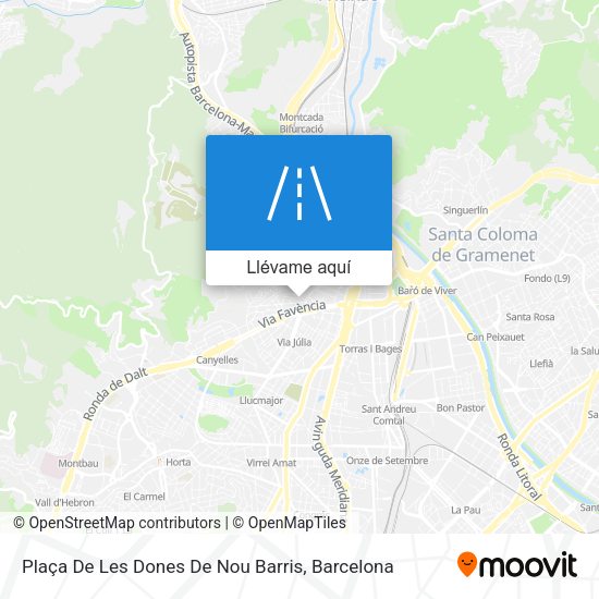 Mapa Plaça De Les Dones De Nou Barris