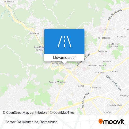 Mapa Carrer De Montclar