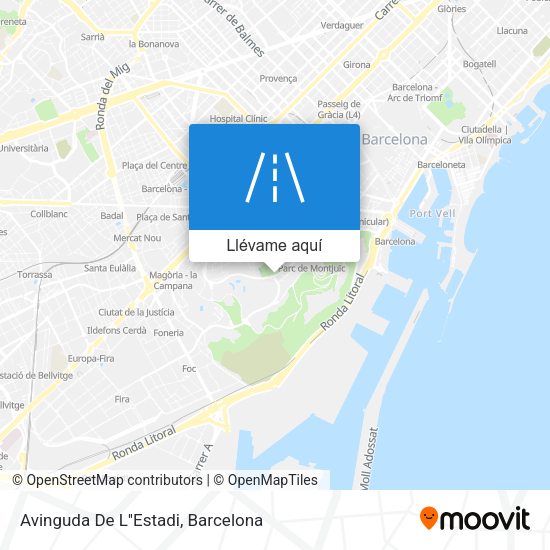 Mapa Avinguda De L''Estadi