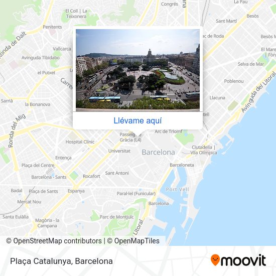 Mapa Plaça Catalunya