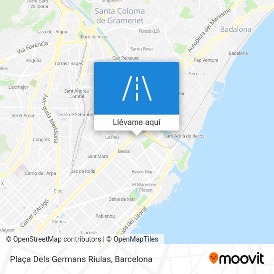 Mapa Plaça Dels Germans Riulas