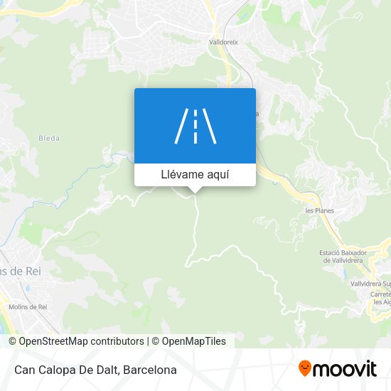 Mapa Can Calopa De Dalt