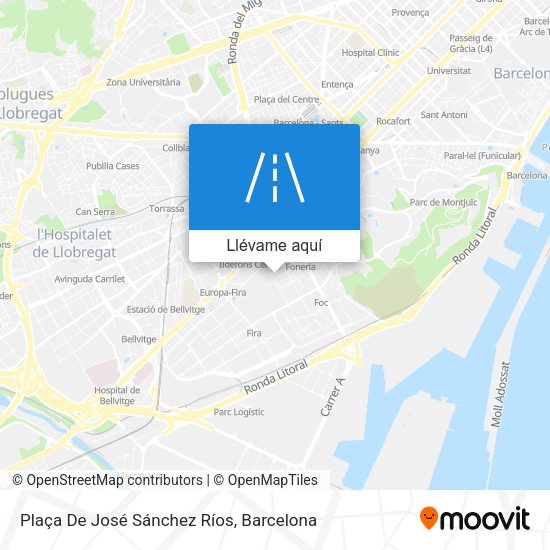 Mapa Plaça De José Sánchez Ríos