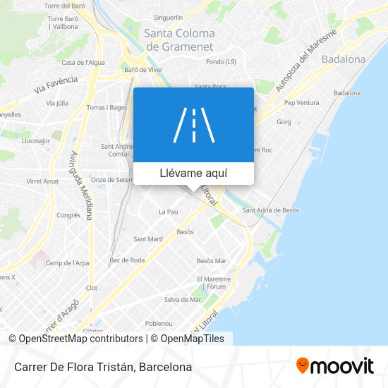 Mapa Carrer De Flora Tristán
