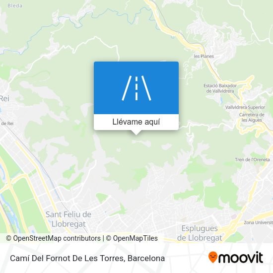 Mapa Camí Del Fornot De Les Torres
