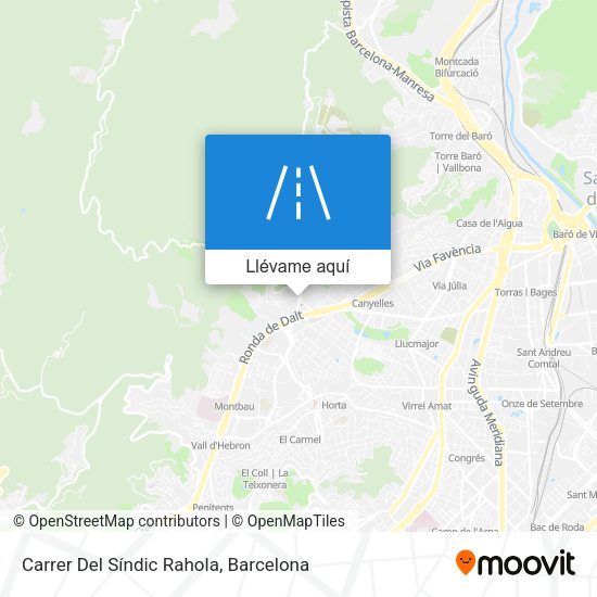 Mapa Carrer Del Síndic Rahola