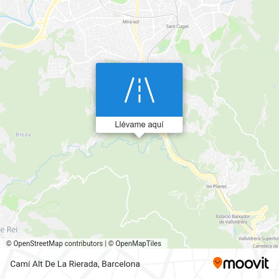 Mapa Camí Alt De La Rierada