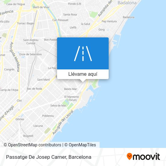 Mapa Passatge De Josep Carner