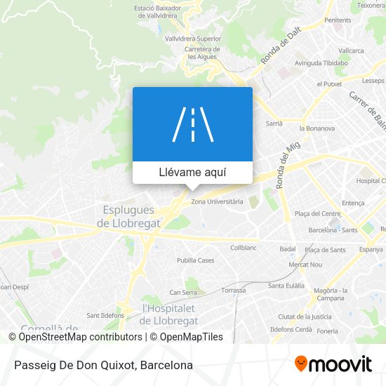 Mapa Passeig De Don Quixot