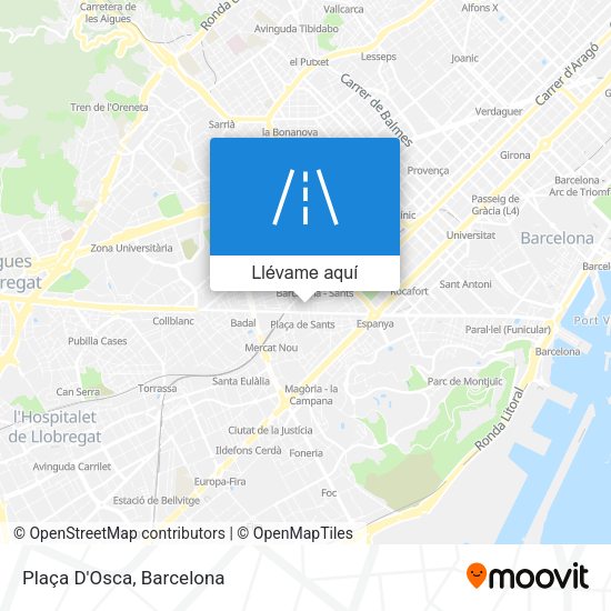 Mapa Plaça D'Osca
