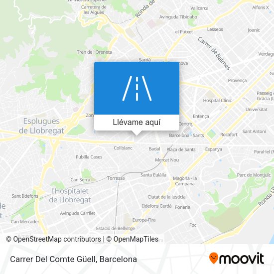 Mapa Carrer Del Comte Güell