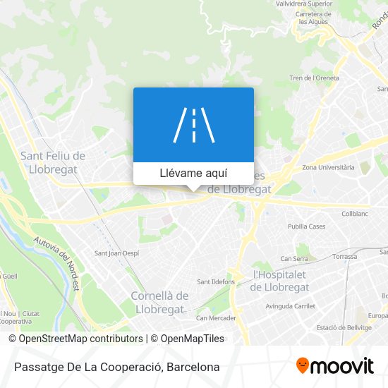 Mapa Passatge De La Cooperació